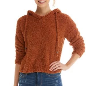 Planet gold teddy hoodie